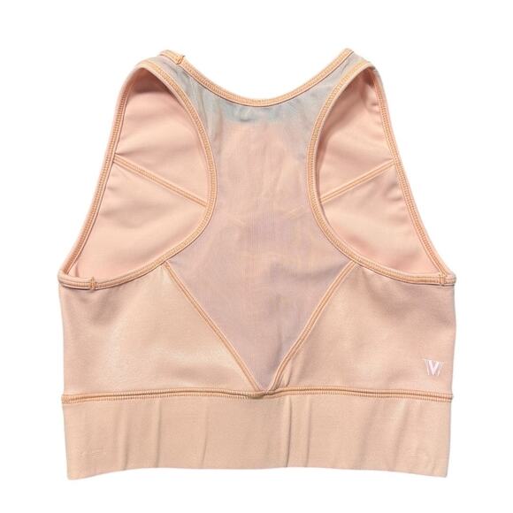 IVL High Neck Sports Bra With Mesh Panel - Peach Color - Size 6 - Picture 2 of 3